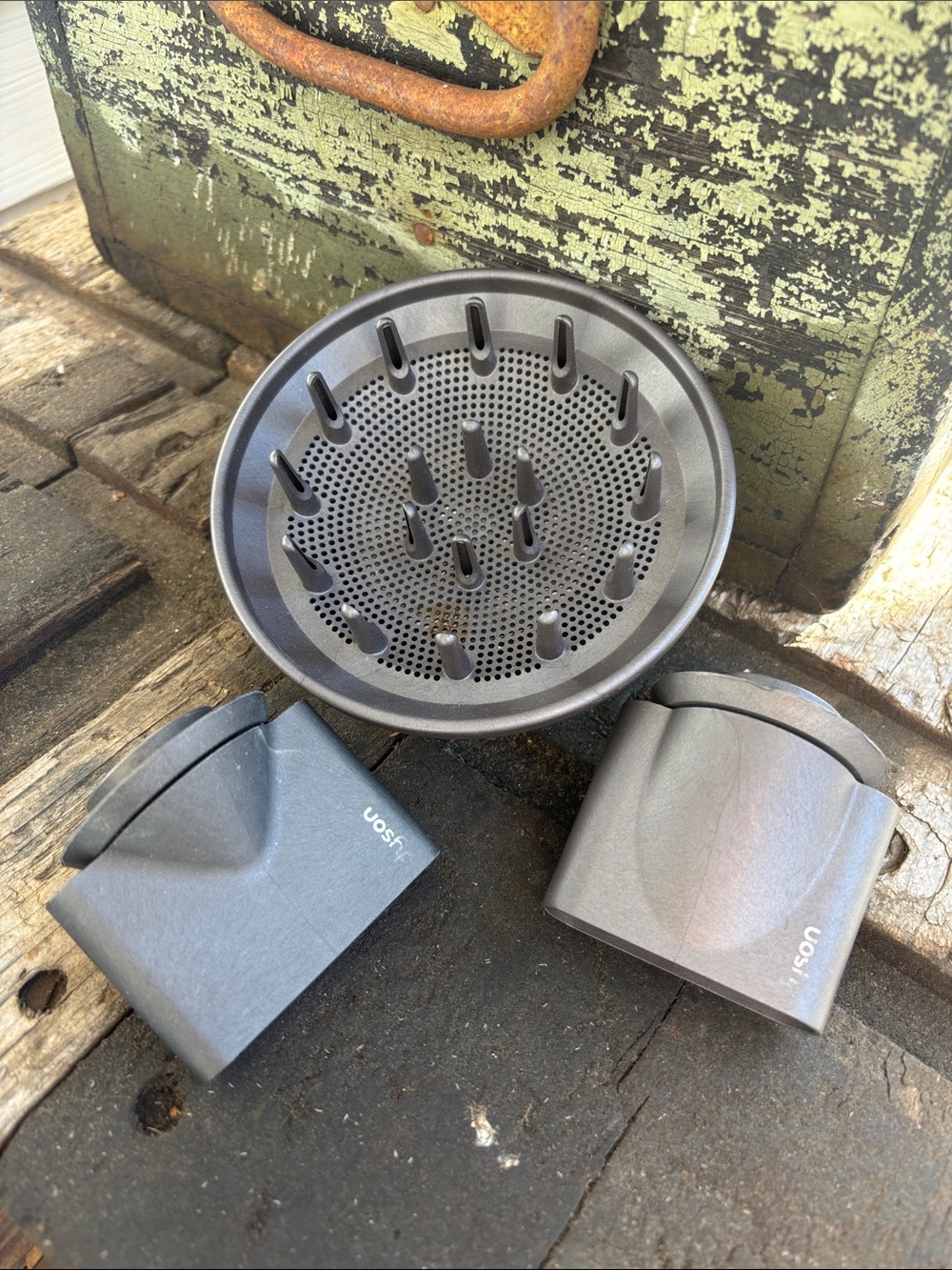 Dyson Dark Gray Diffuser and Two Styling Nozzles